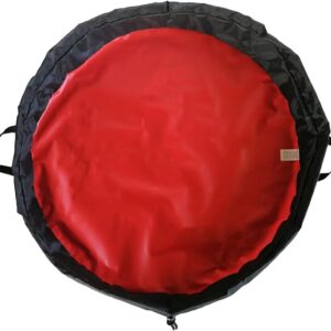 Wikkelmat Neopreen - Droogtas Luiertas - Omkleden Buitenshuis - Waterdicht Compact - 75 cm Diameter - Rood