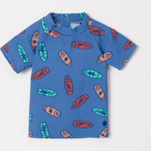 Woody Unisex T-Shirt surfplanken print - maat 092/2J
