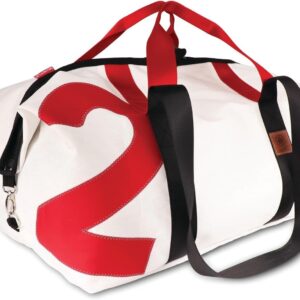 XL Reistas - Weekendtas Sporttas - Reizen Sporten - Waterafstotend - 80 Liter - Wit Rood Zwart
