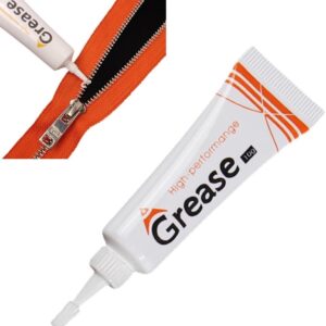 Zipper onderhoudswas, reinigingsmiddel voor ritsen en neopreen, waterdichte wax voor zeilboot en tarp (wit, 10g)