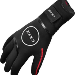 Zone3 Neopreen Zwemhandschoenen Zwart-Rood