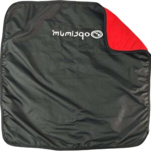 Zwem aankleedmat - Verschoonmat - Wetsuit wisselen - Draagbaar en waterdicht - 60x60cm - Zwart/rood
