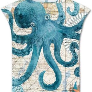 Zwemponcho met Capuchon en Geometrische Print - Sneldrogende Strandbadjas voor Volwassenen